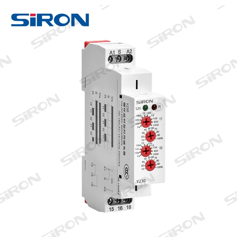 Siron Y23 AC/DC 24V-250V Cycle Delay Time Relay for Circulation Delay Control Occasions