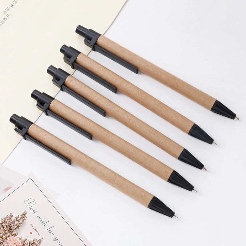 Office Supplies Recycled Paper Ball Pens Pen for Promotional Gift
