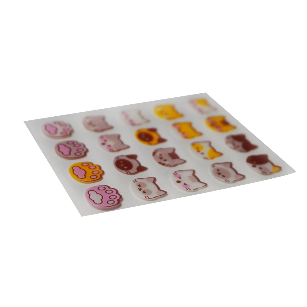 Original made Cute Cat Face Design Hydrocoloid Acne Pimple Patch 20 puntos por hoja curación de manchas faciales