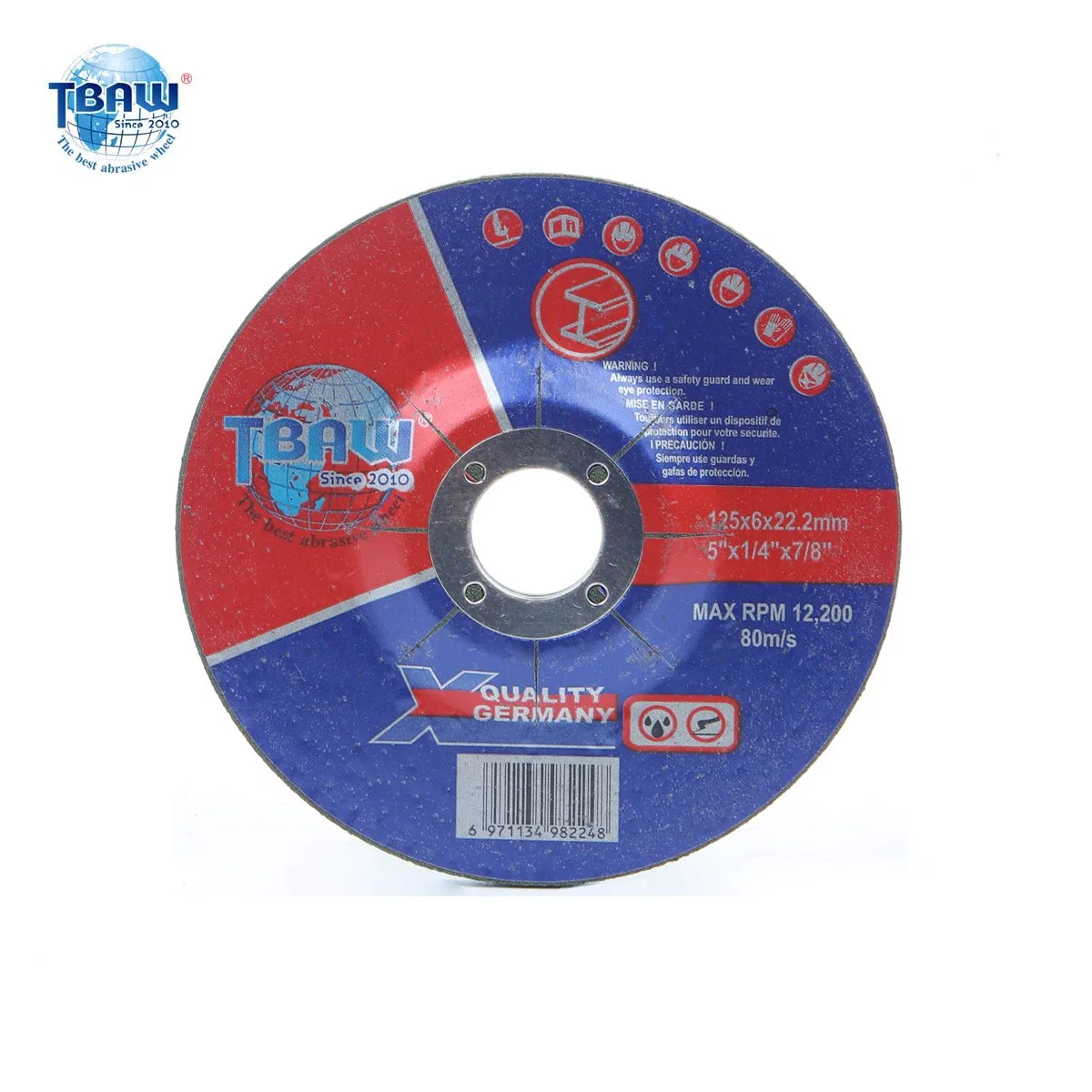 Metal Grinding Wheel 125X6X16mm Grinding Disc MPa 5inch Abrasive Metal Sanding Grinding Wheel Disc Grinding