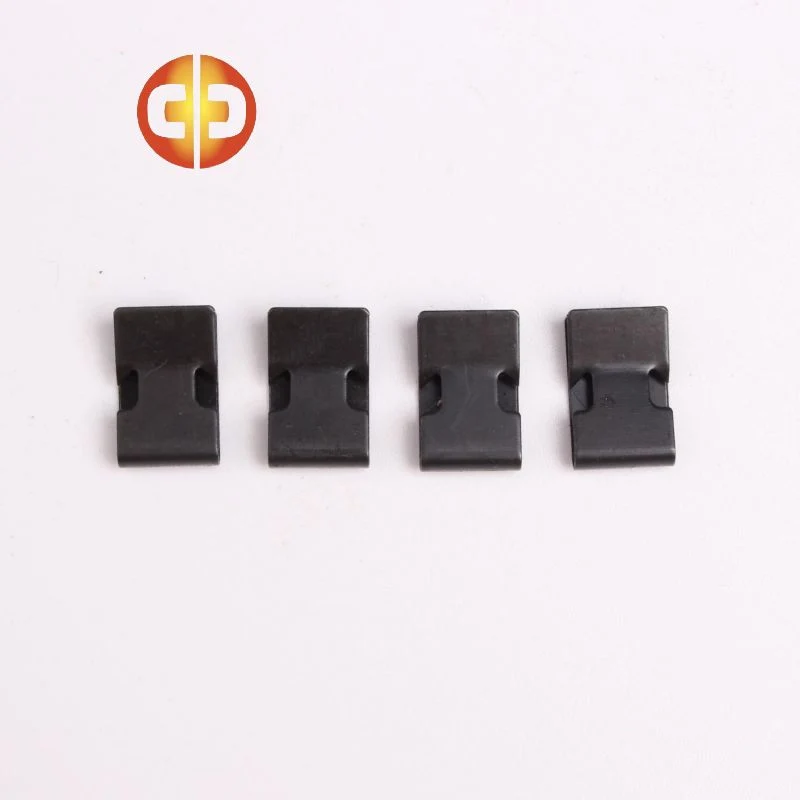 0.7g Aço manganês de boca grande, preto, zinco, Barb. Lateral única Peças de estampagem de ferragens de fechamento de balanceamento