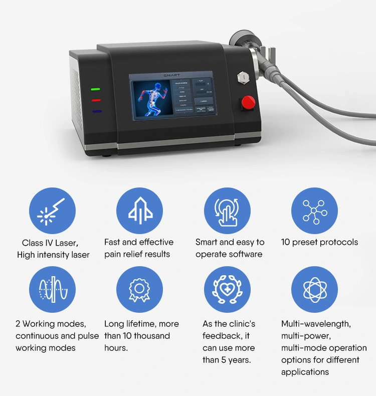 EU USA Best Seller 810nm+980nm Medical Laser Equipment for Musculoskeletal Degeneration