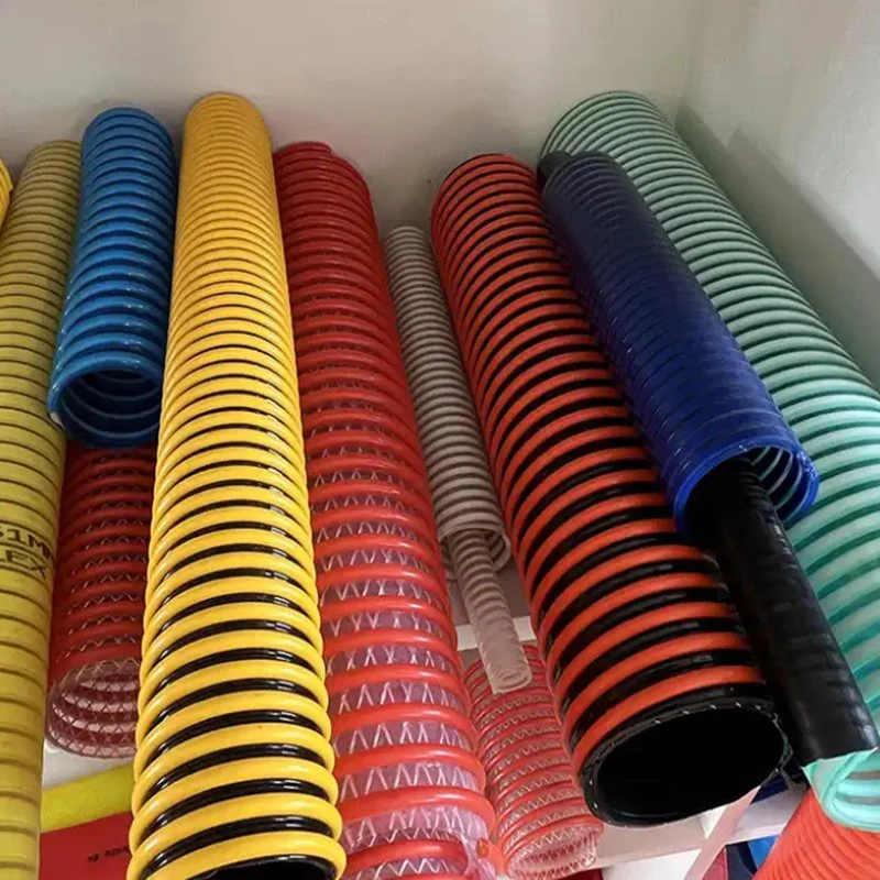 China Manufacturer Flexible Plastic PVC Heavy-Duty Spiral Corrugated Suction Hose