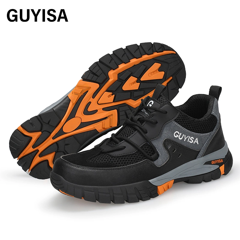 Guyisa Safety Shoes Lightweight Outdoor Work Woodland Men's Leisure Safety Shoes
