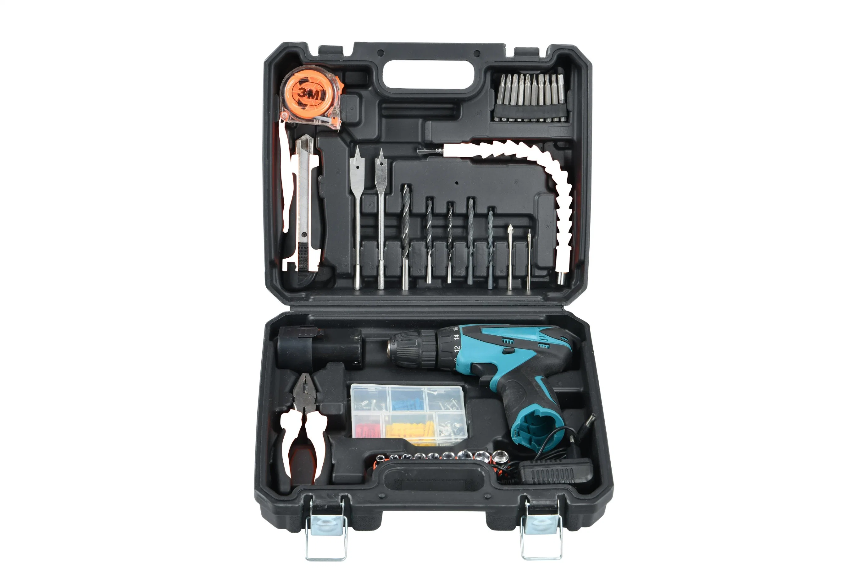 Household Hardware Toolbox Repair Tool Set 34 Pieces Deluxe Set
