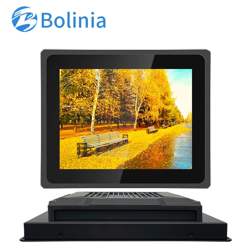 Low Cost Industrial PC 12 Inch J1900 Intel Core I3 I5 I7 Android 10 Point Touch Screen Fanless Mini PC X86 All in One PC Desktop Industrial Monitor Computer