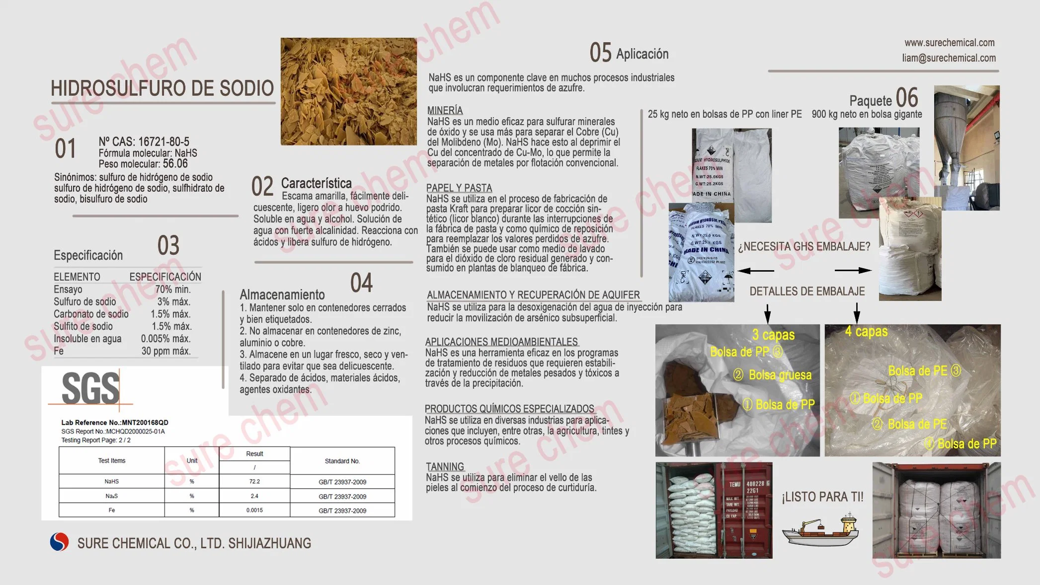 Reliable Chinese Supplier for Sodium Hydrosulfide 70%Min Flake!