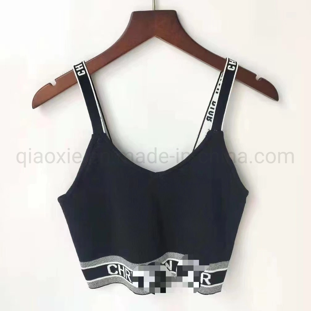 Wholesale/Supplier New Logo Designer Luxurious and Knitted Camisole Beautiful Clothes Leisure Wear Custom'