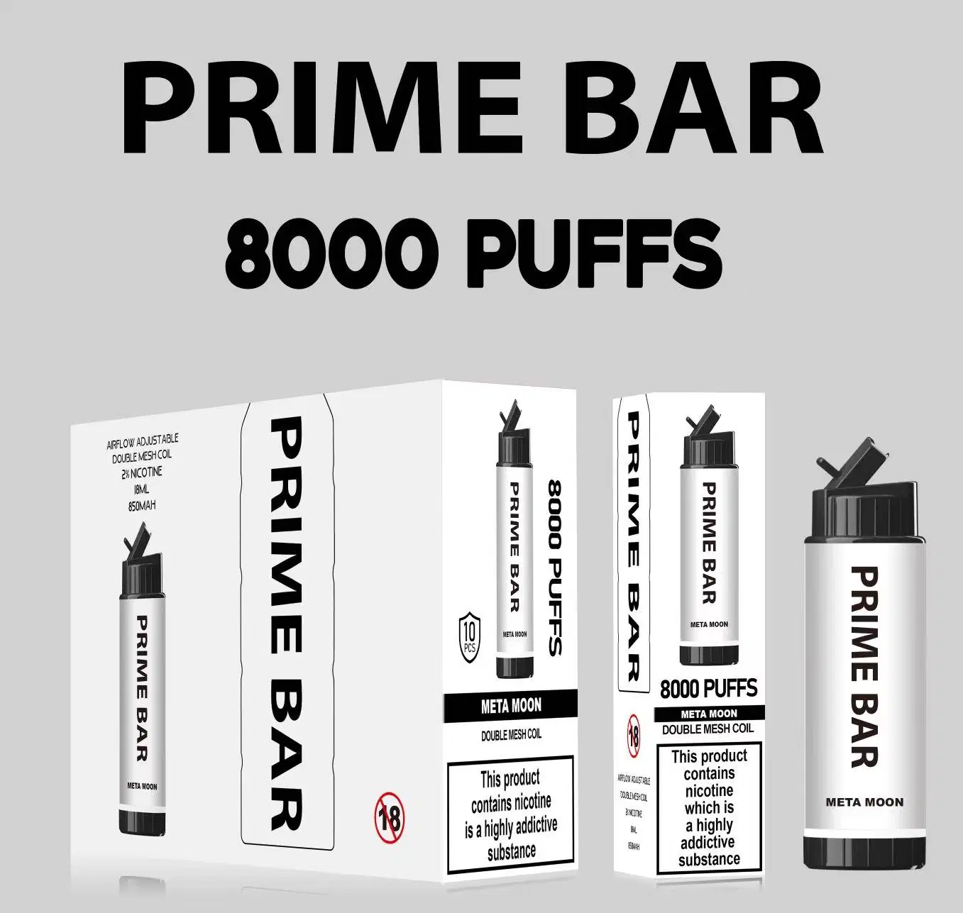 Original Prime Bar 8000 Puffs Disposable/Chargeable electronic Cigarette Wholesale/Supplier I Vape Pb Vapor My Shisha Hookah 12000 Jnr Welcome OEM ODM