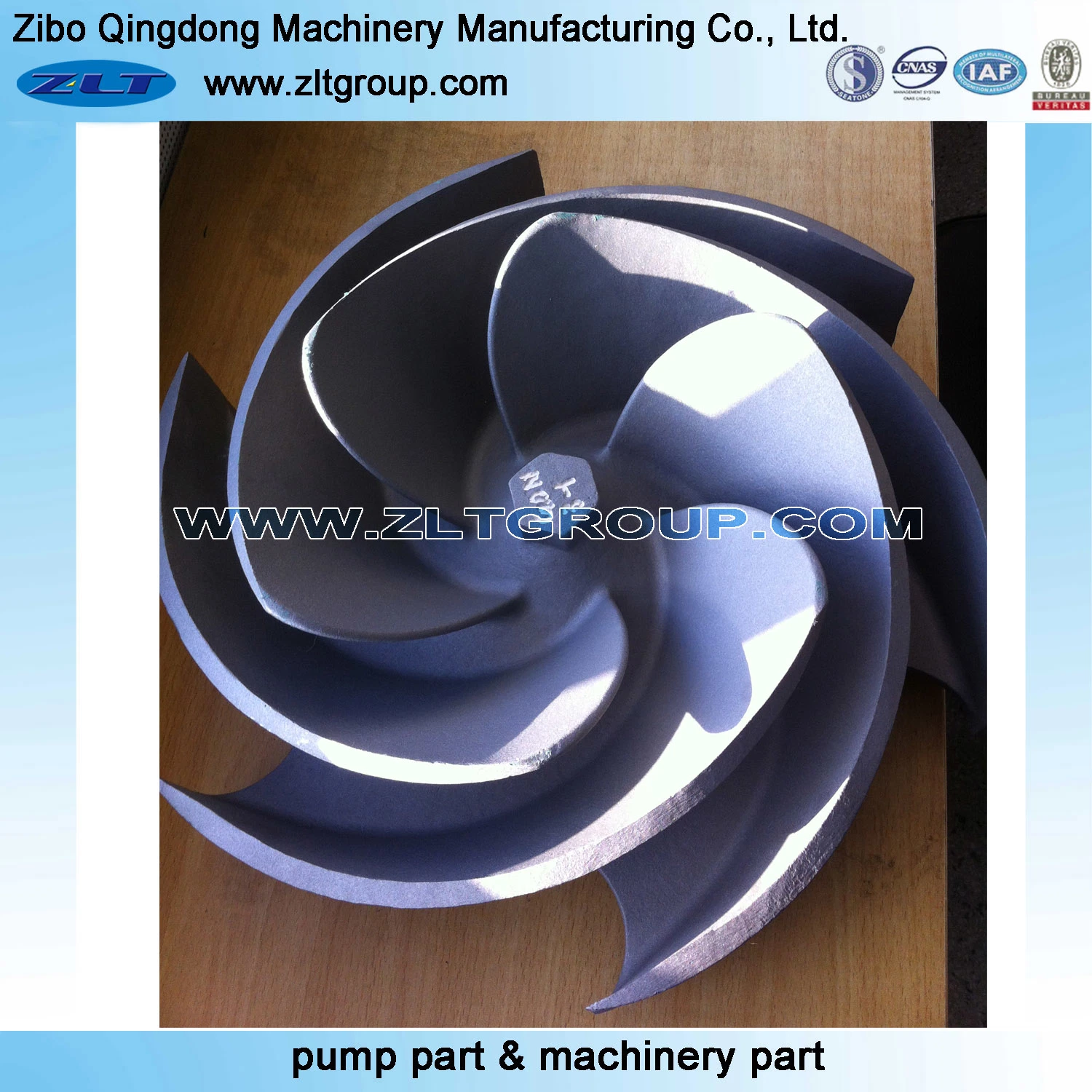 ANSI Process Centrifugal Replacements Pump Impeller 8X10-13 for Sale in Titanium/Stainless Steel 304/CD4/316ss