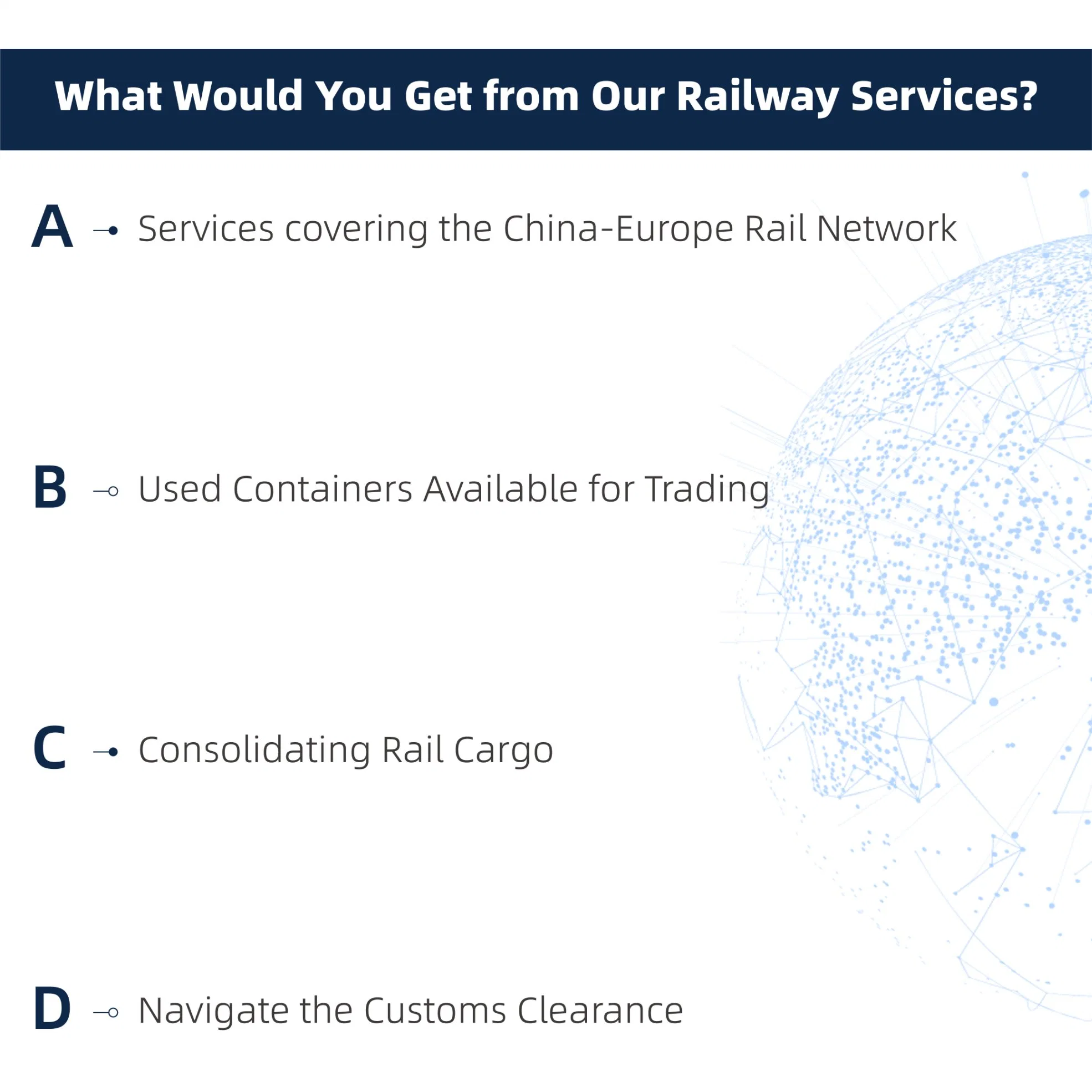 China Container Shipping Price to Ashghabat Mary Turkmenabad Turkmenbashi Turkmenistan by Railway