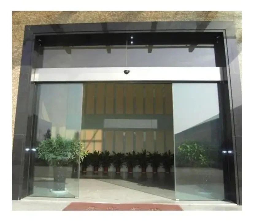 Puerta deslizante eléctrica inteligente de aluminio Patio automático vidrio deslizante con aislamiento acústico Puertas