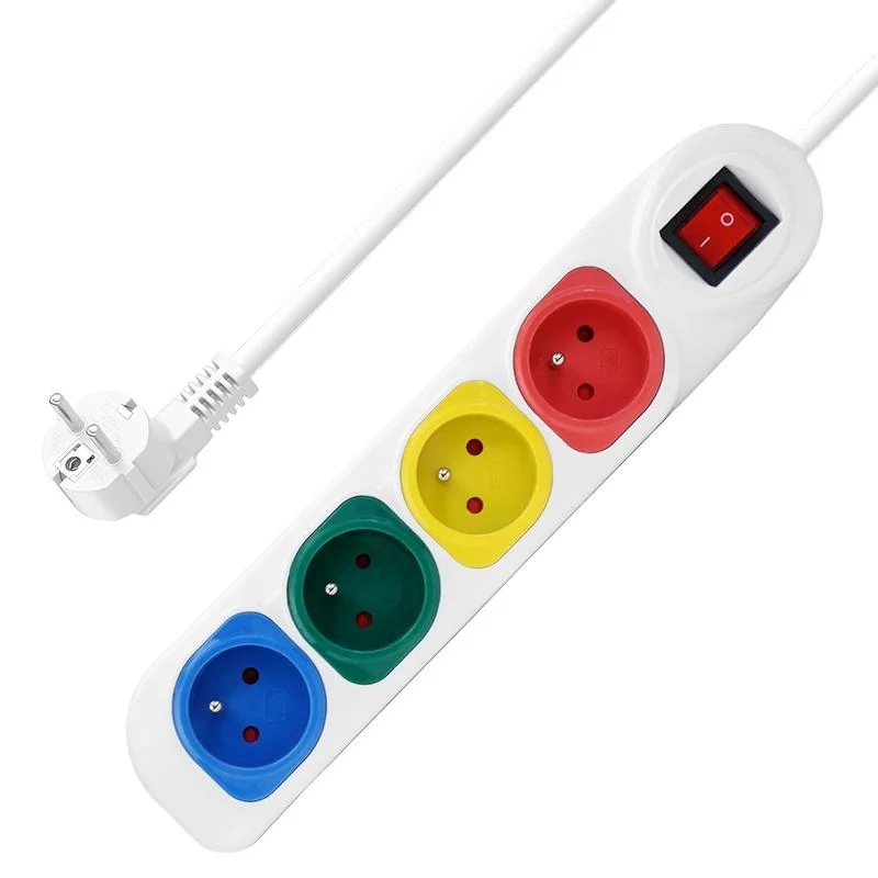 Original Factory Mayorista/Proveedors toma francesa 5 tomas Power Strip con Interruptores individuales