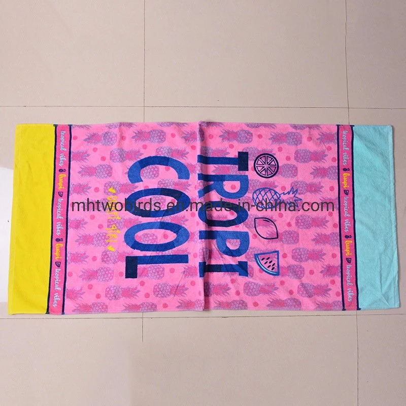 Low MOQ Customized Print Microfiber Cotton Quick Dry Travel Sport Beach Towel