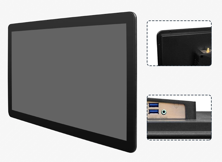 Marché indien 16 : 9 écran large Full HD 1080P tout-en-un ordinateur Ecran tactile industriel intégré 21.5 pouces