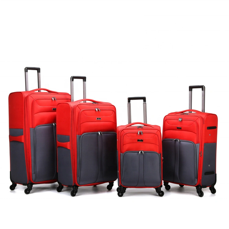 Customized 18/20/24/28/30inch Soft Trolley 5 PCS Gepäckset mit Travel Tasche und Kosmetiktasche