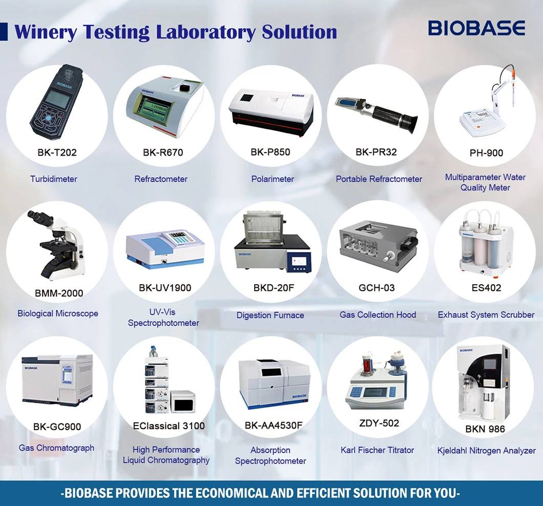 Testes de álcool Biobase refratômetro para Brix, mel, salinidade analisar