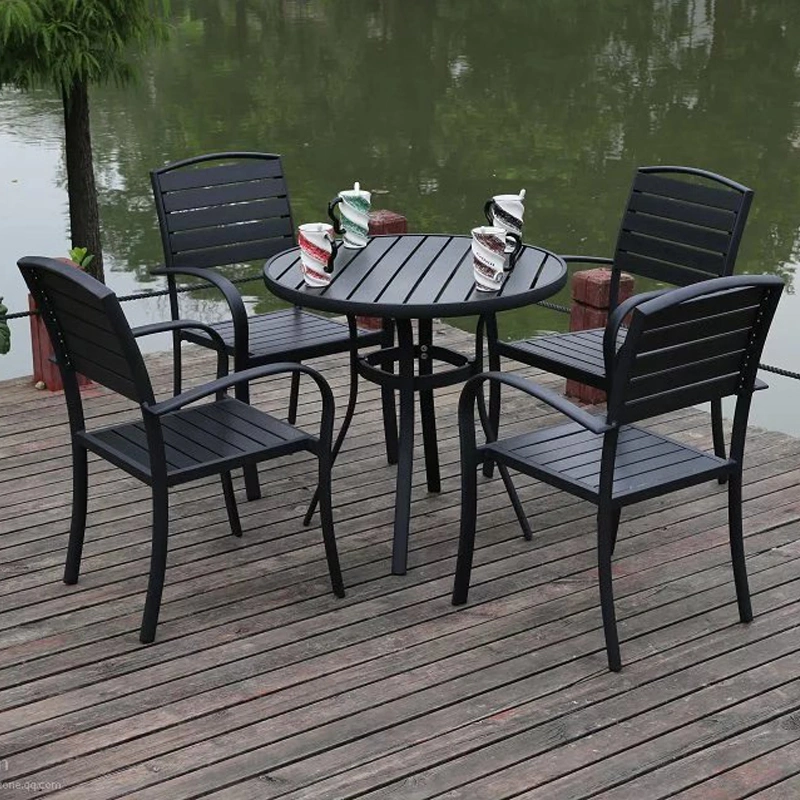 Modern Style Other Outdoor Garden Furniture Sets Waterproof Aluminum Dining Patio Garden Plastic PS WPC Wooden Outdoor Furniture Set