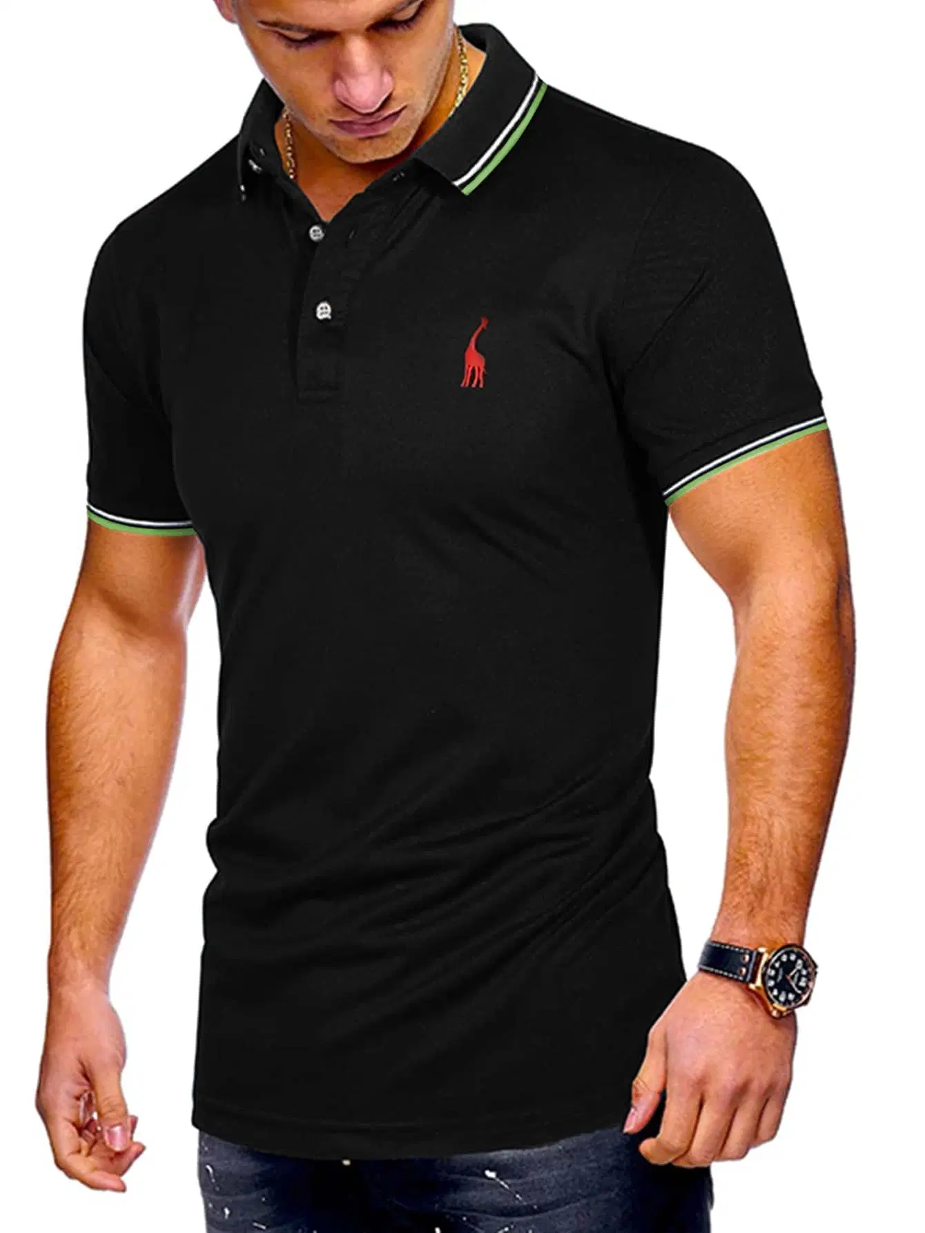 Custom Design a sua própria t-shirt Brand Polo para homem ou Polo de golfe de poliéster Dry Fit Sports para homem