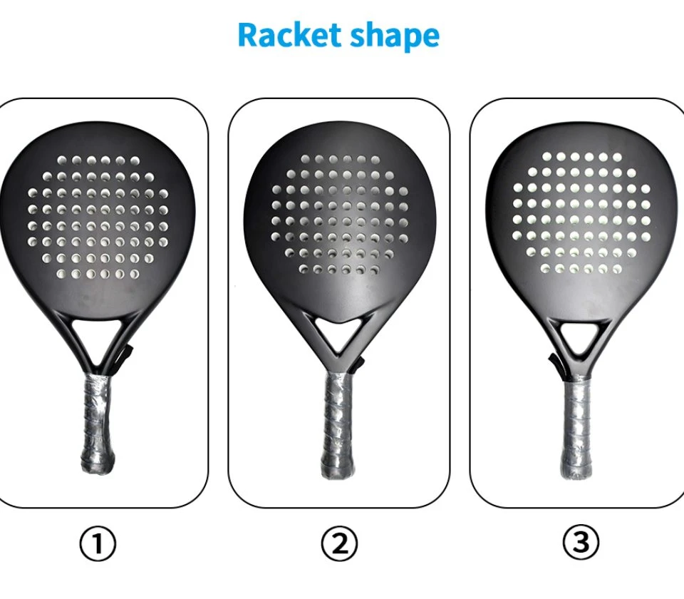 High quality/High cost performance  Fast Delivery Paddle Tennis Racket Paddle Tennis Sport Factory Supply 3K 12K 18K Light Weight EVA Core