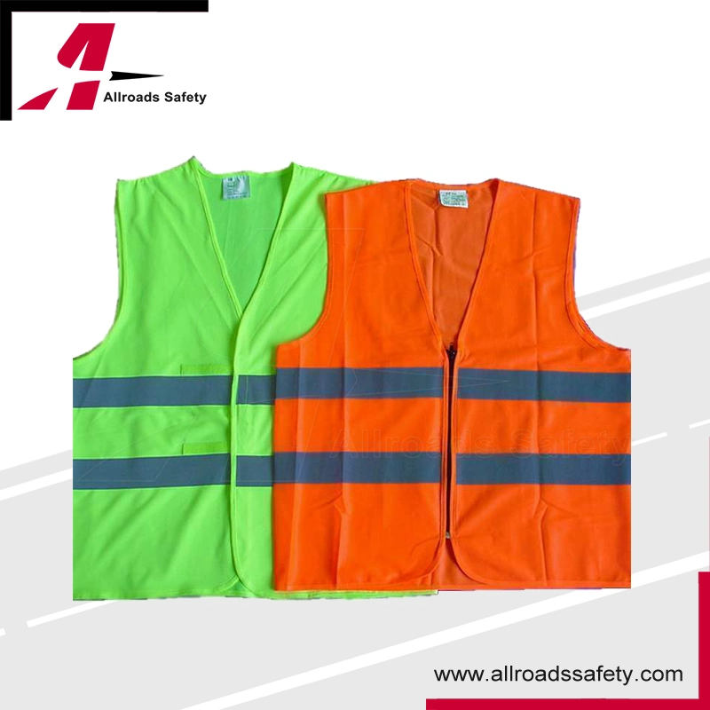 Protección impermeable reflectante Chaleco de seguridad de tráfico de alta visibilidad