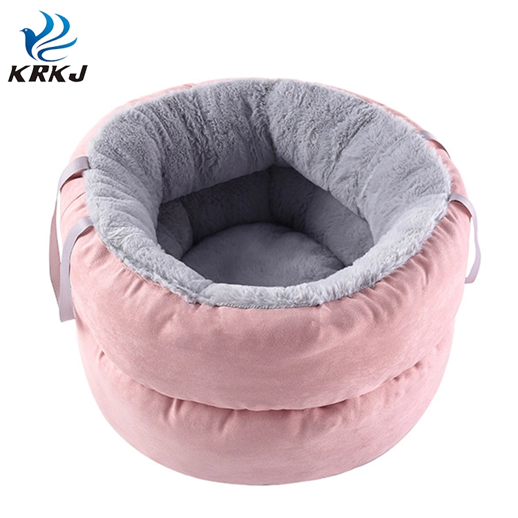 Tc-014 Portable Pet Warm Bag Bed House with Handle for Cat Dog