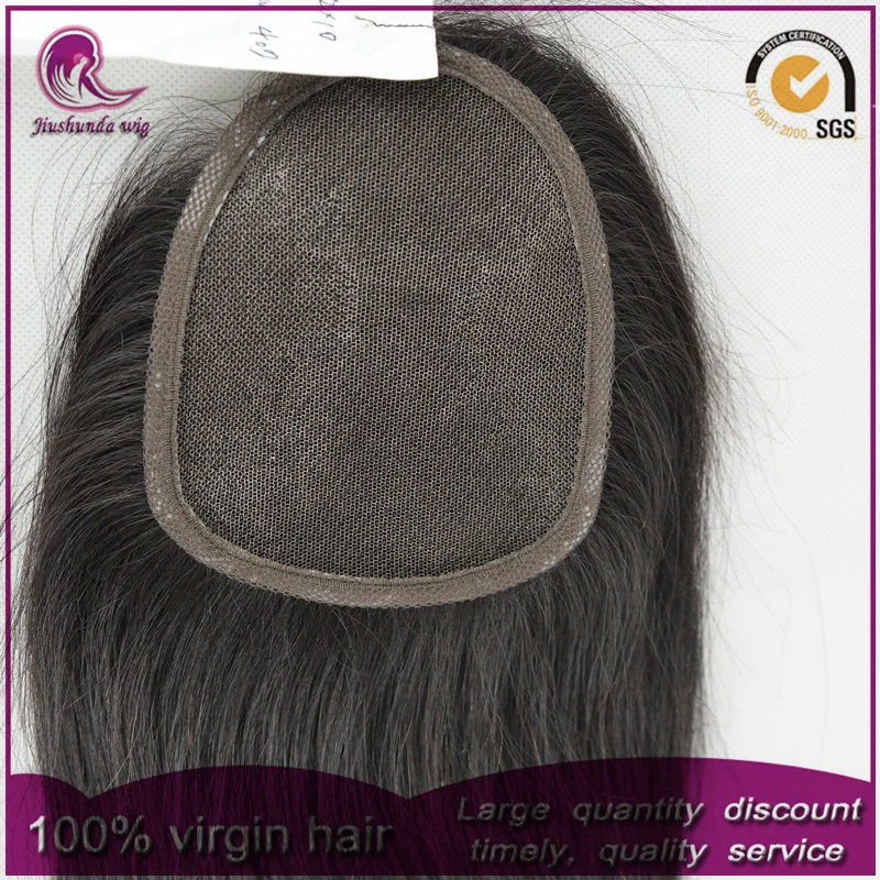 4*5cm de pelo humano Virgen de la India el cierre y el encaje de piezas de pelo/cabello productos