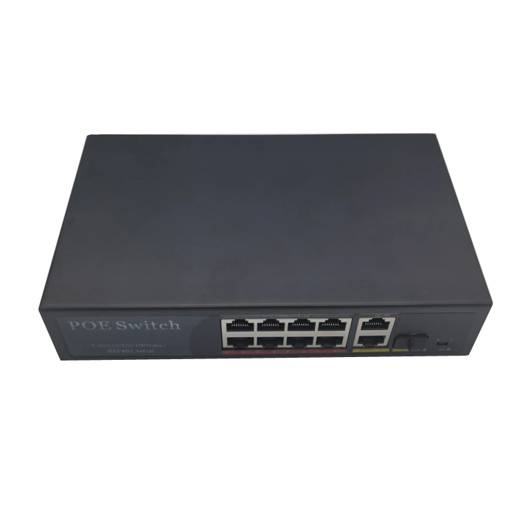 8ge+2GE SFP+18ge+2ge+1SFP porta Uplink Base Rpoe 8 Reversão Poe Switch Ethernet de rede