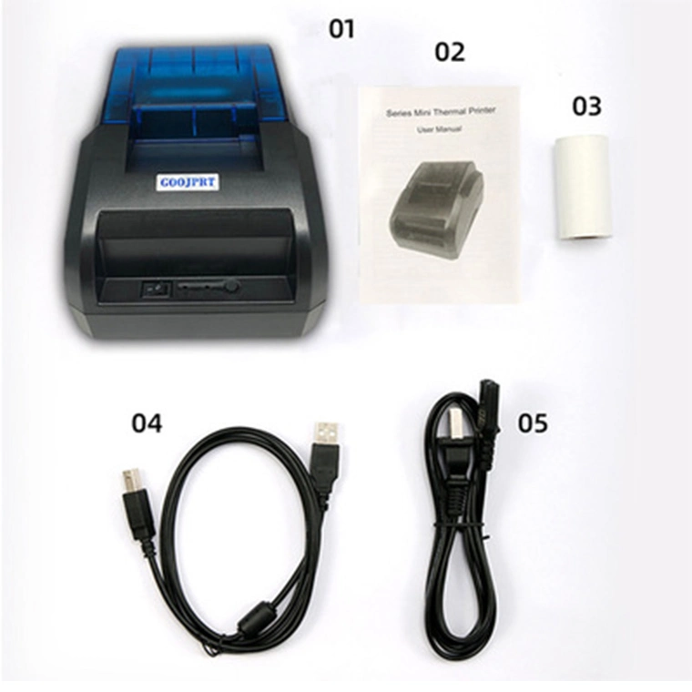 56mm 203dpi Retail Power Supply Mobile Small USB Thermal Receipt Printer