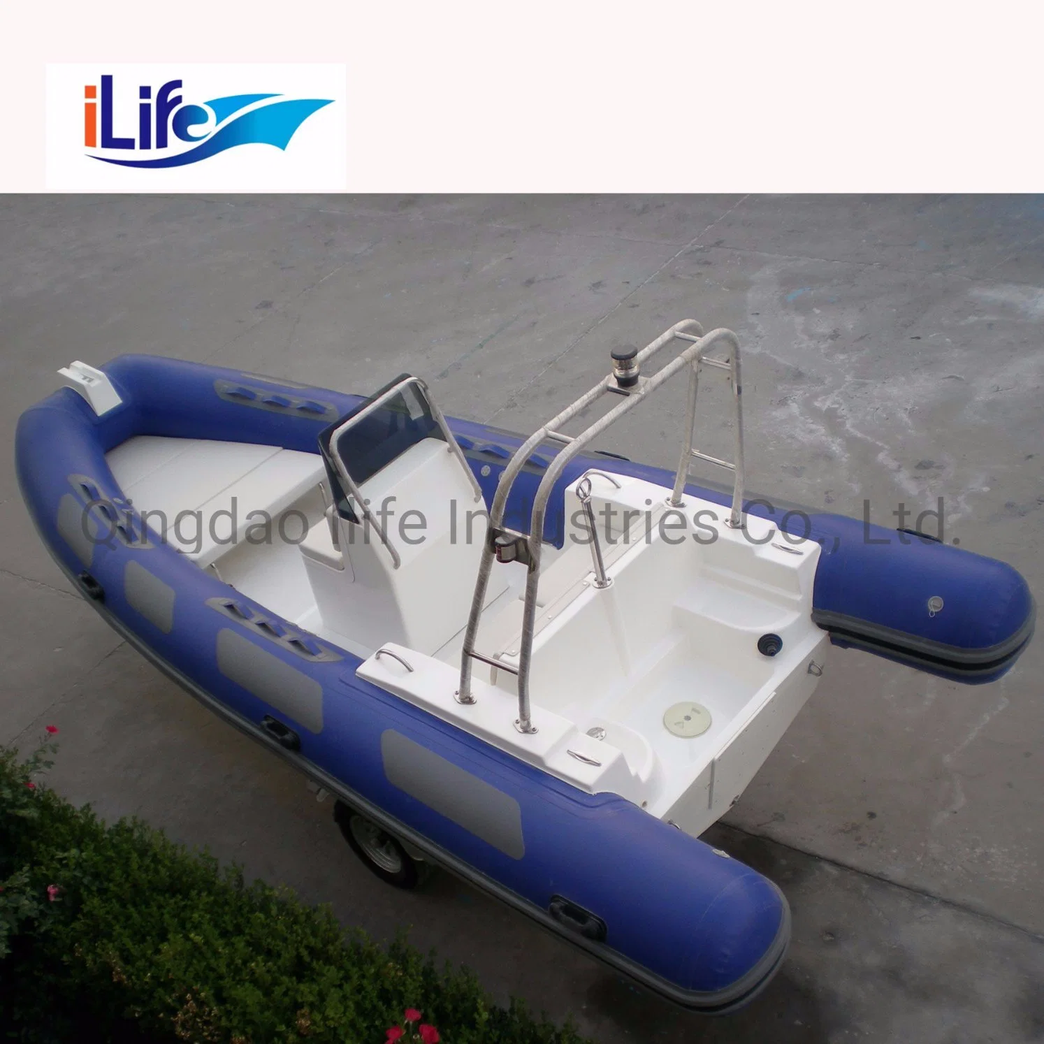 Ilife (CE) 17.7FT 5.4m 10 Persons Rigid Hull Rib Military Inflatable Fishing Boats with Outboard Motor