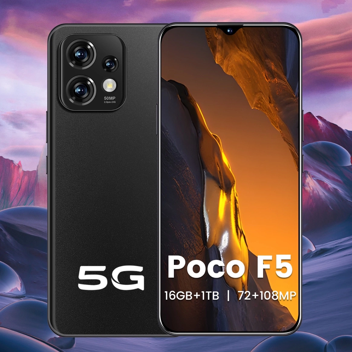 Nuevo poco F5 HD integrado Pixel Android Smart Teléfono móvil de alta calidad