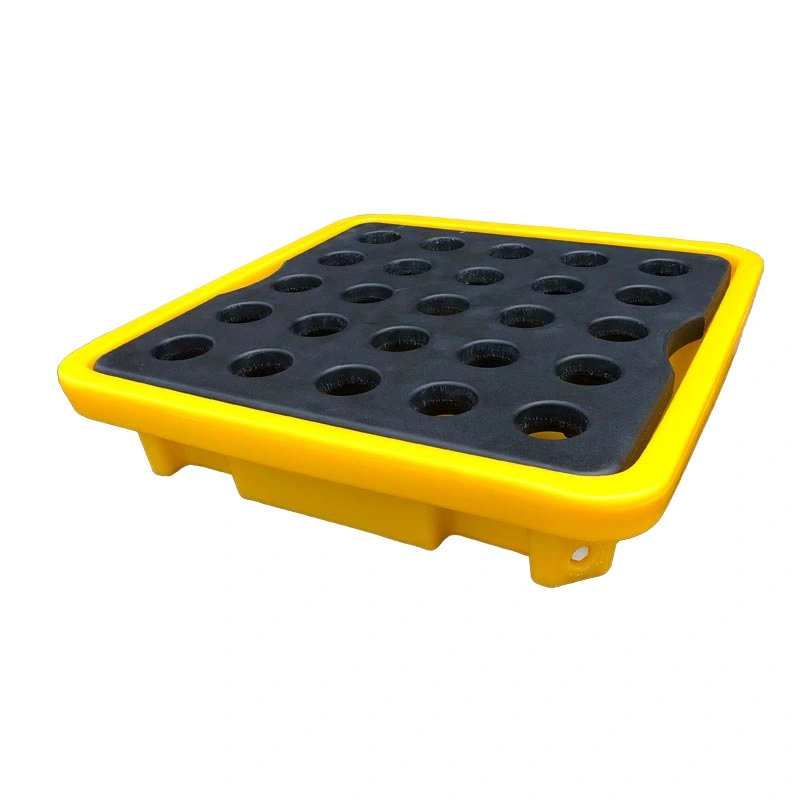 High quality/High cost performance Anti Overflow and Anti Leakage Plastic Pallet One Barrel Low Platform Machine Oil Barrel Leakage Tray