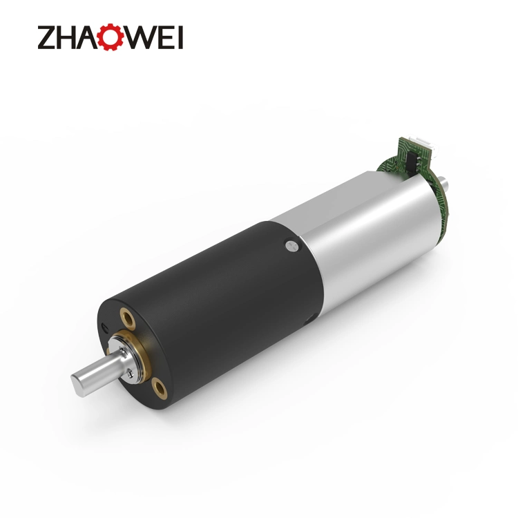 Zhaowei 22mm Diameter 12V 24V High Torque Electric 100kg 4nm DC Planetary Gear Motor