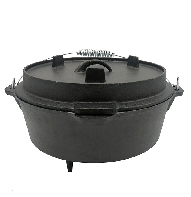 8 9 qt Preseasoning qt Forno Holandês tampa de ferro fundido com a frigideira Original Factory