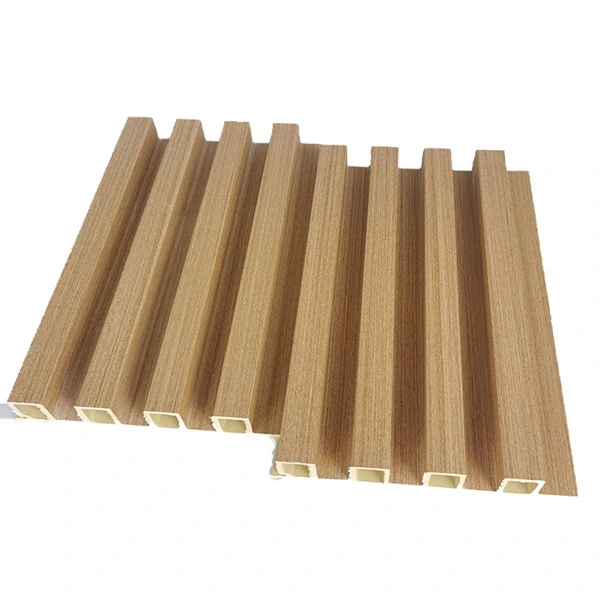 PVC WPC Fluted Wall Panel Interior Decoration Eco Wood WPC Wall Panel Cladding WPC Wall Panel