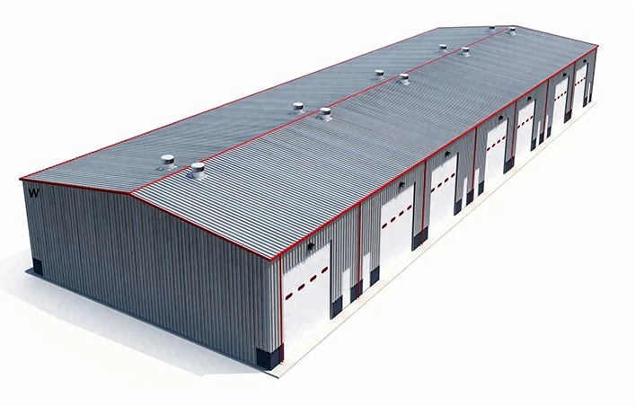 China Building Material Prefabricated Light Steel Structure Modular Warehouse/Workshop H Beam Construction