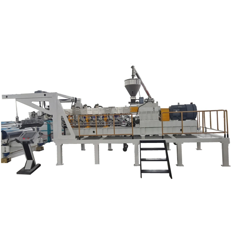 High Efficiency Transparent Pet Rigid Plastic Sneeze Guard Face Shield Mask Pet Film Roll Sheet Extruding Manufacturing Machine