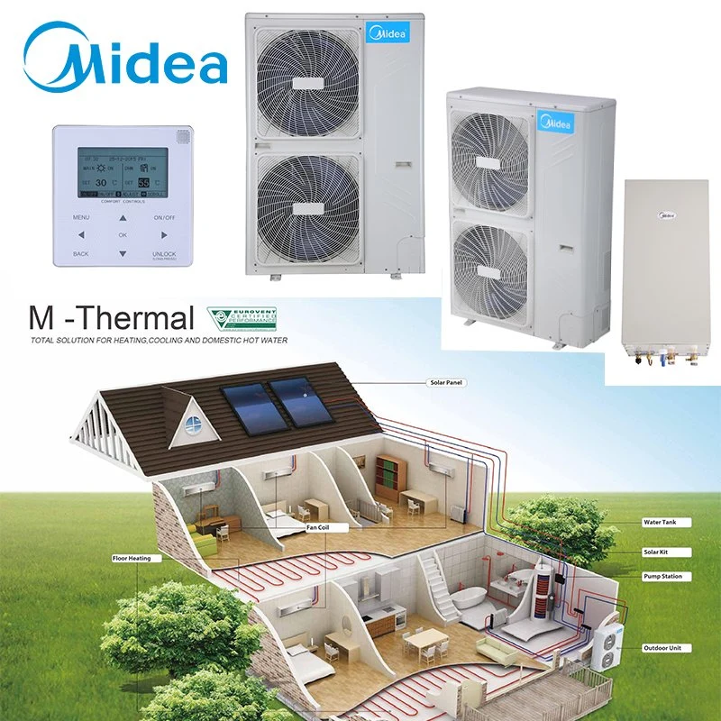 Midea Haushalt Luftquelle Wärmepumpe Wasser Heizung R32 Kältemittel System Teilen