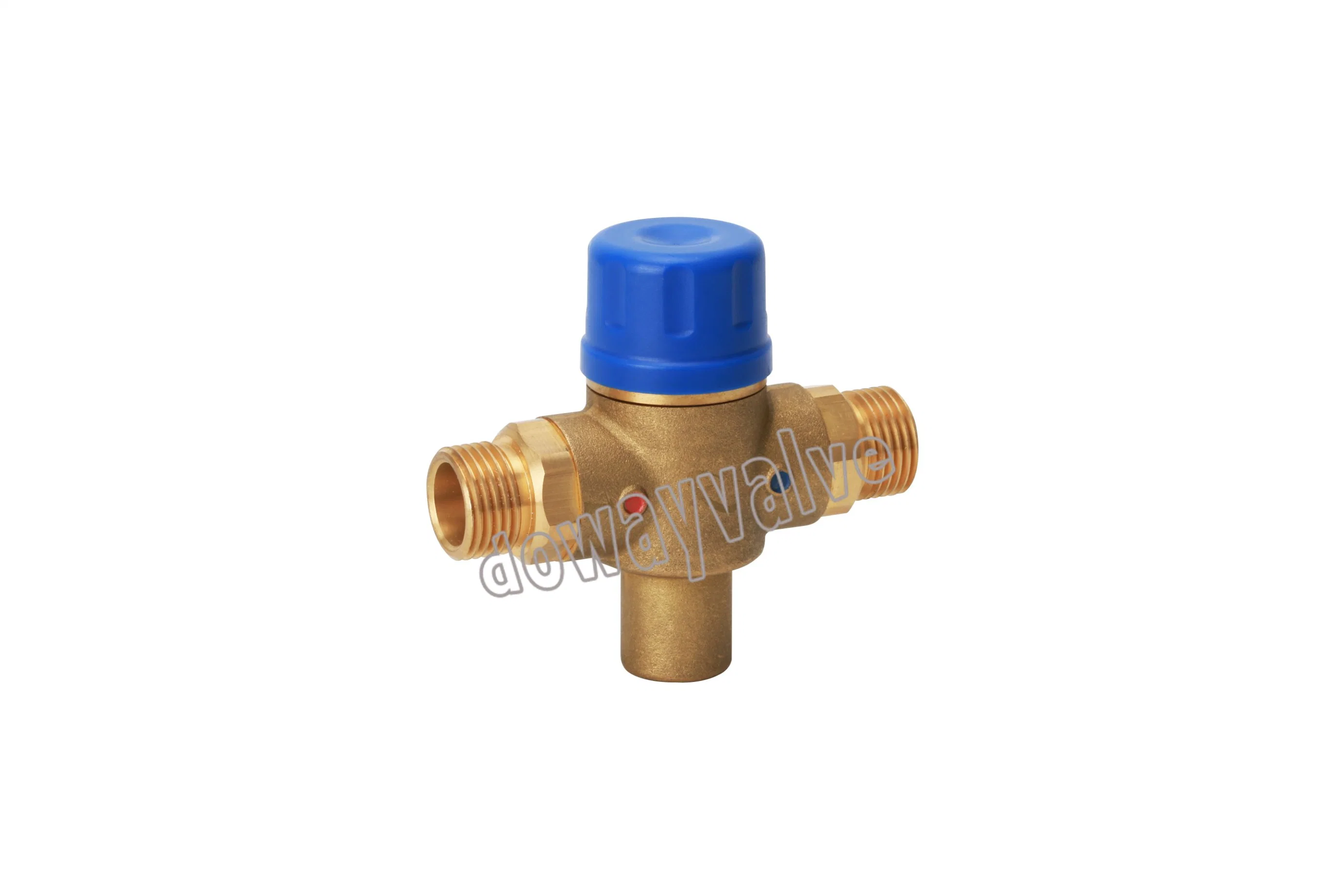 Nickle Plated Brass Rotary 3 Port Brass Mixing Valves China Supplier