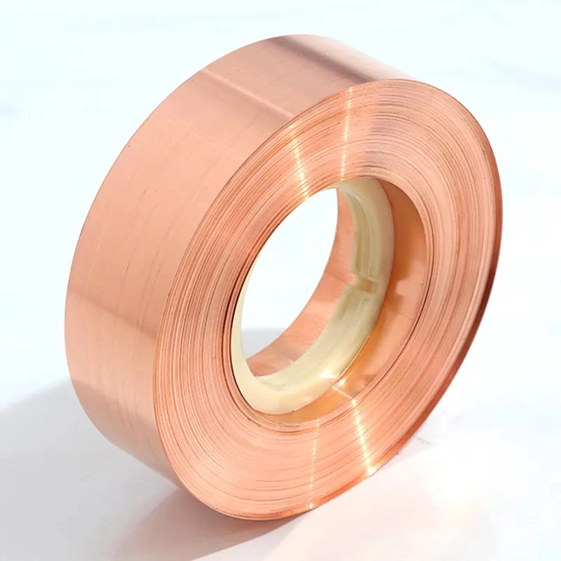 99.9% Pure Copper Tape / Strip / Coil Copper Bare Flat Copper Earthing Tape