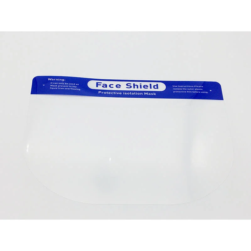 Cheap Pet Material Ready to Ship Disposable Face Shield Security Protective Face Mask