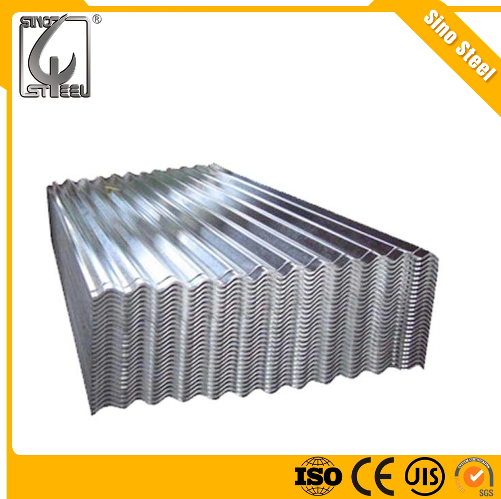 0,5 mm galvanizado corrugado mosaico de hojas de iones de techos de zinc