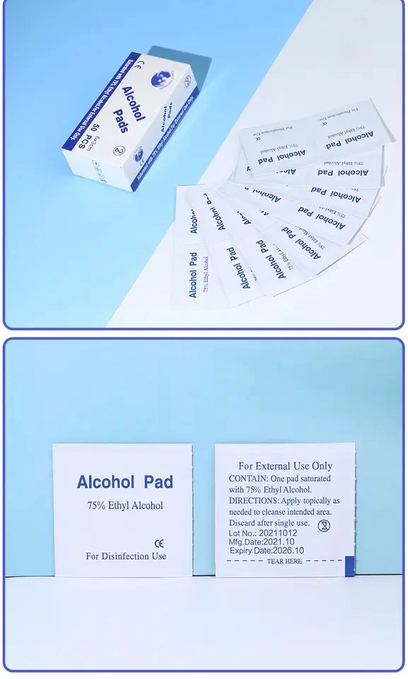 OEM Sterile Non-Woven Alcohol Cleaning Pads for Hospitals Use