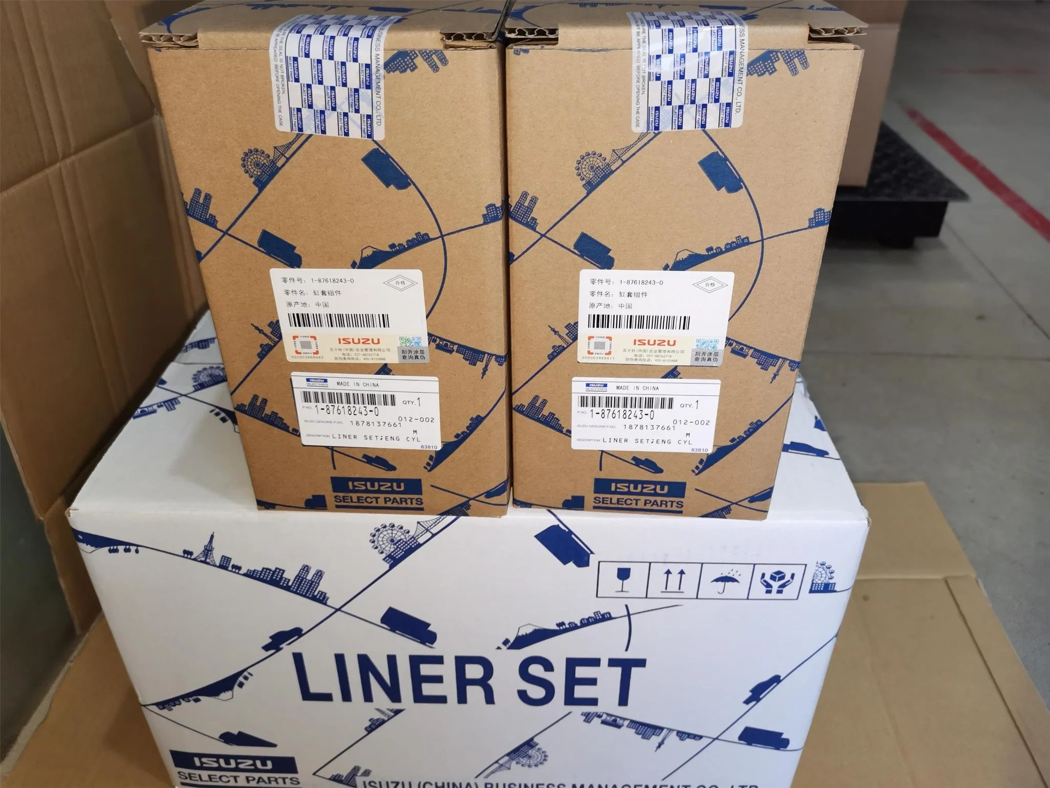 ISP Select Parts Diesel Engine Parts 6HK1/4HK1 1X Common Rail Liner Kit Liner Set Zx200-3, Zx330-3, 1876182430, 1878137671