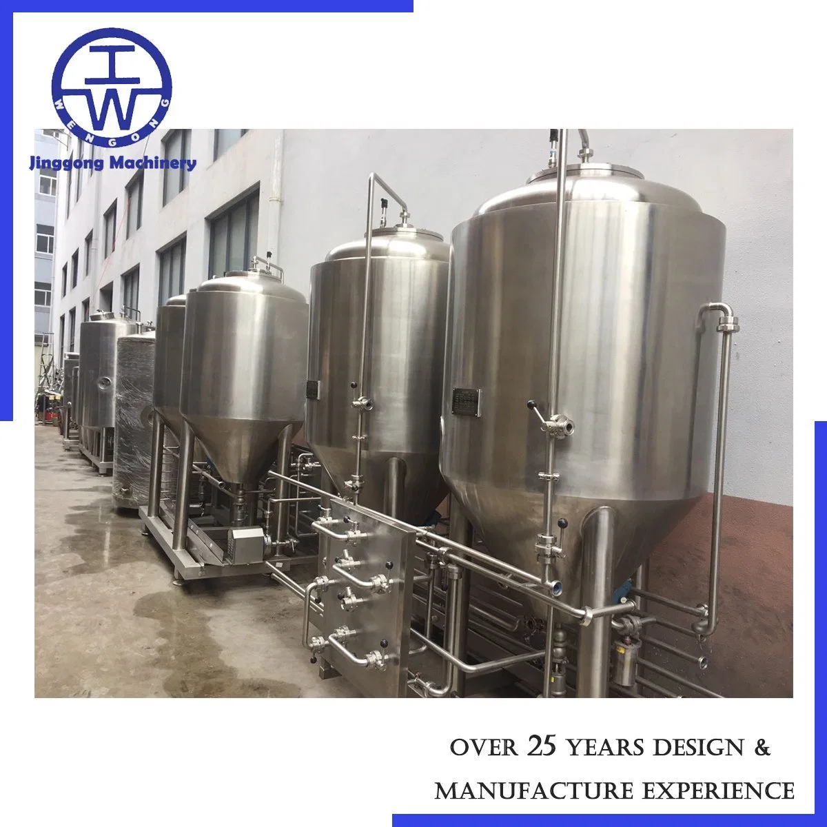 O SUS304 SUS316 Aço inoxidável equipamento equipamento de fabricação de cerveja de fermentação de cerveja