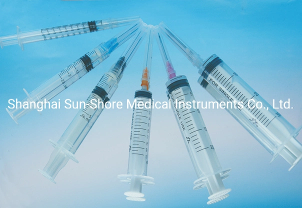 Disposable Syringe Luer Lock with Neddle or Without Needle