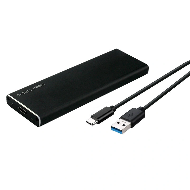 Caixa de armário SSD com unidade de disco rígido USB C Typec 3.1 para M.2 Nvme de alta velocidade para PC/computador portátil