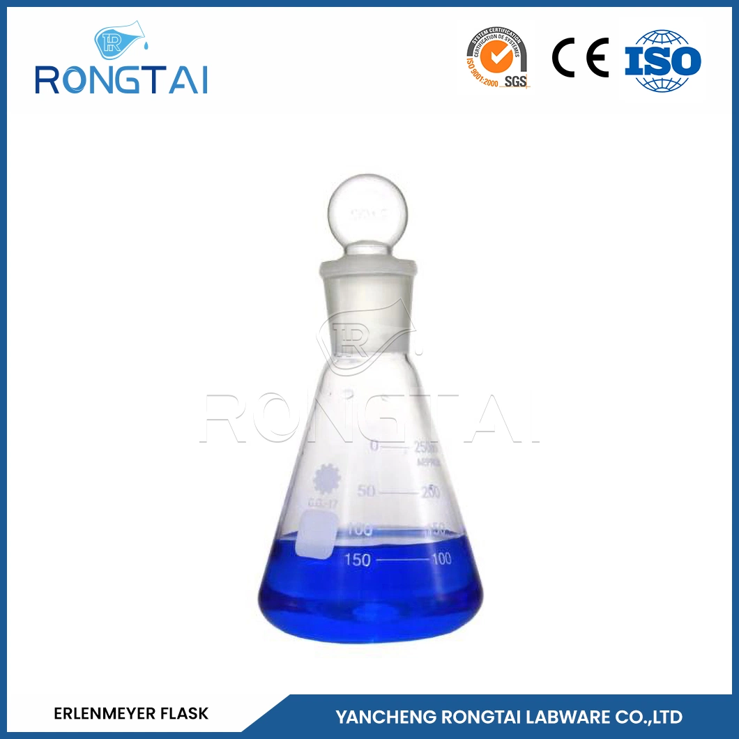 Rongtai größter Erlenmeyerkolben Lieferanten konische Flasche 5ml China schmal 125-Ml-Erlenmeyerkolben Für Den Hals