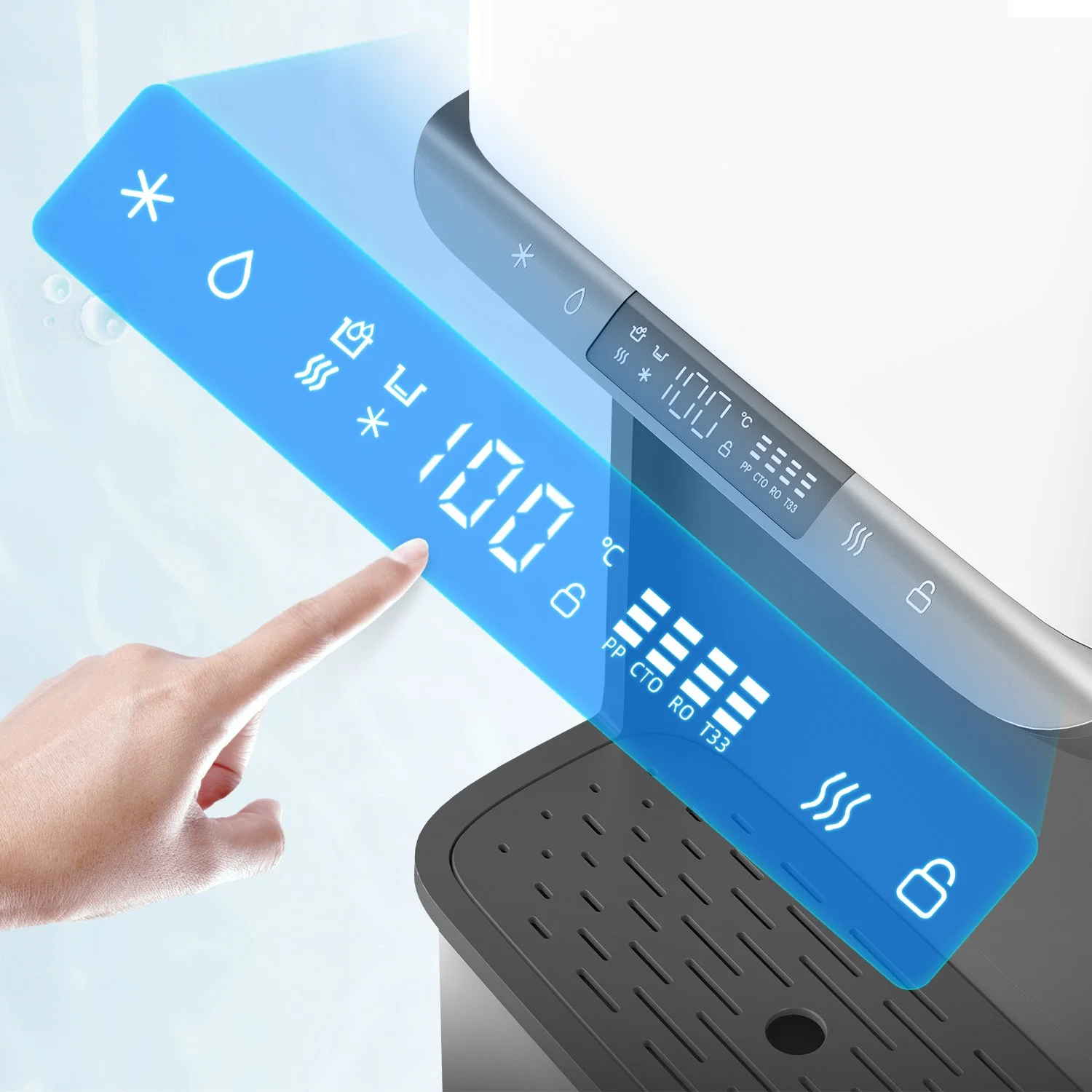 150gpd Smart Floor Stand Water Purifiers Filters for Water Dispenser Hot Cold for Home and Office Use