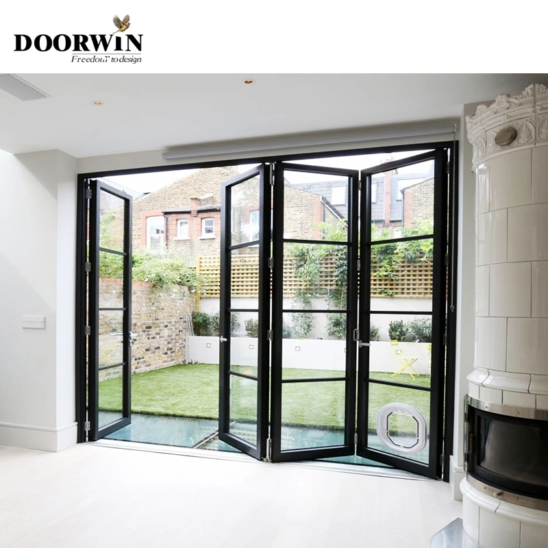 Hot Finished Decoration Doorwin Novel Design Doors Bifold Aluminum Folding Door